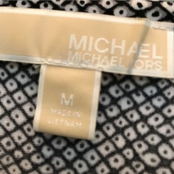 MICHAEL Michael Kors • geometric print contrast hem shift dress - Picture 6 of 8